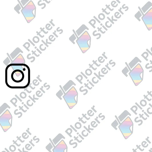 Personalisierter Instagram-Aufkleber – Social Media Auto Sticker aus Vinyl | 17 Farben & Größen PlotterStickers