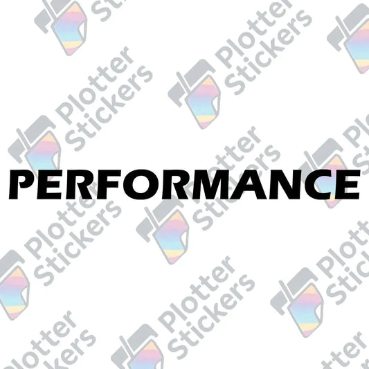Performance Autoaufkleber – Schriftzug Sticker | Vinyl, 17 Farben & Größen PlotterStickers