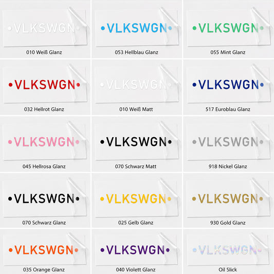 VLKSWGN Autoaufkleber – Wetterfester Tuning Sticker aus Vinyl