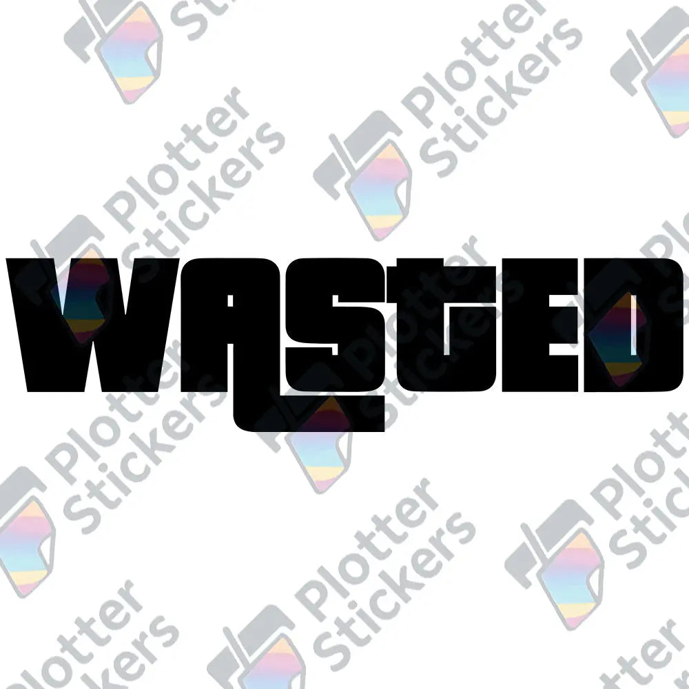 Wasted Autoaufkleber – GTA Sticker | Vinyl, 17 Farben & Größen PlotterStickers