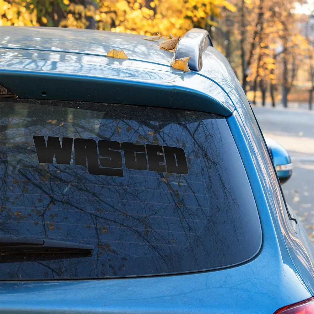 Wasted Autoaufkleber – GTA Sticker | Vinyl, 17 Farben & Größen PlotterStickers