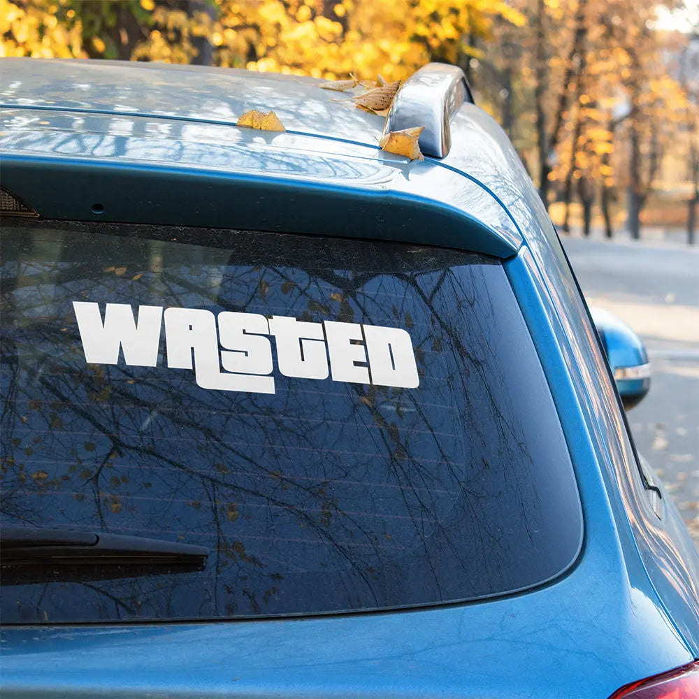 Wasted Autoaufkleber – GTA Sticker | Vinyl, 17 Farben & Größen PlotterStickers