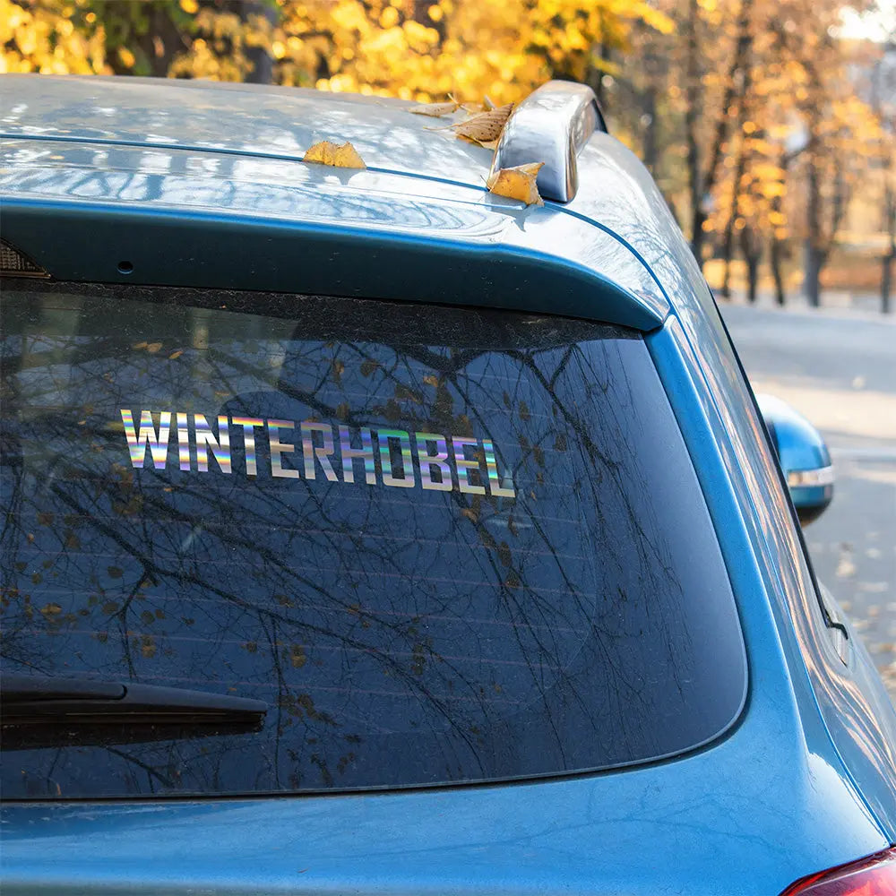 Winterhobel Autoaufkleber – Lustiger Sticker für Winterautos | Vinyl, 17 Farben & Größen PlotterStickers