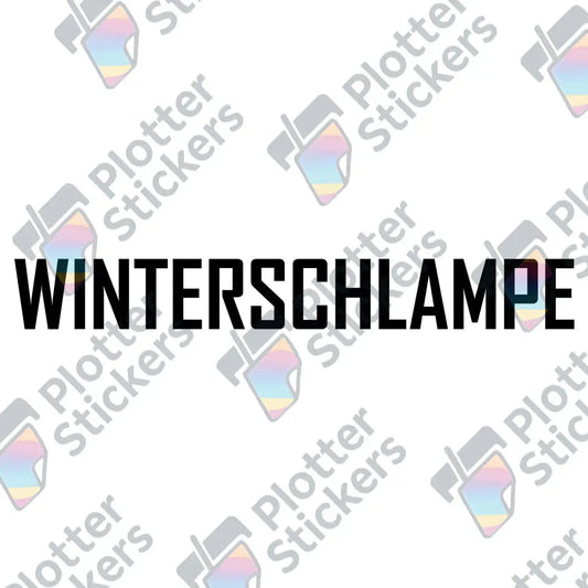 Winterschlampe Autoaufkleber – Lustiger Sticker für Winterautos | Vinyl, 17 Farben & Größen PlotterStickers