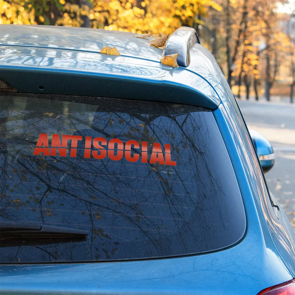Antisocial Autoaufkleber – Szene Sticker | Vinyl, 17 Farben & Größen PlotterStickers