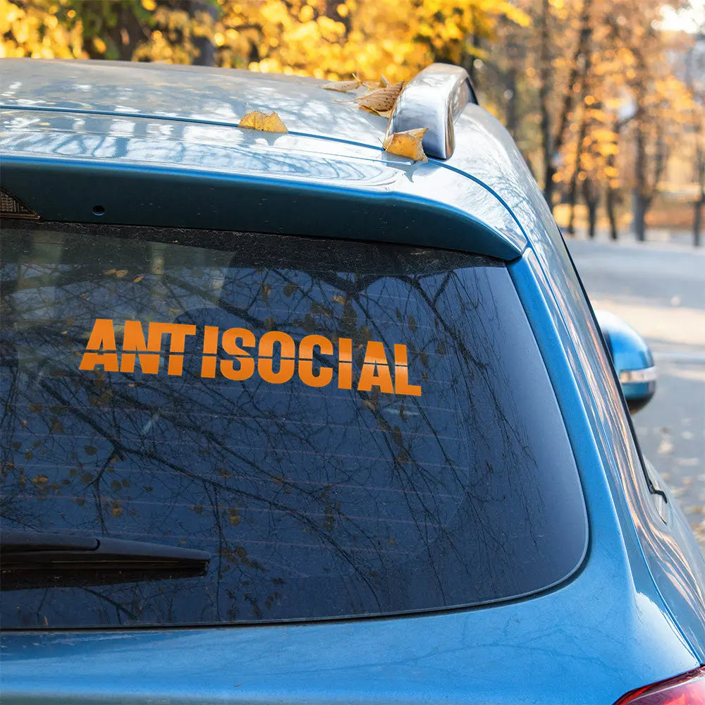 Antisocial Autoaufkleber – Szene Sticker | Vinyl, 17 Farben & Größen PlotterStickers