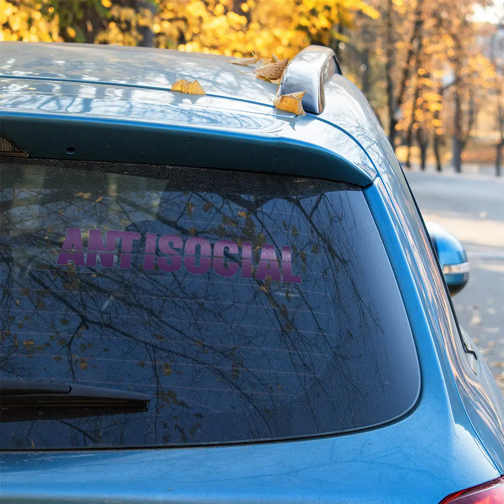 Antisocial Autoaufkleber – Szene Sticker | Vinyl, 17 Farben & Größen PlotterStickers