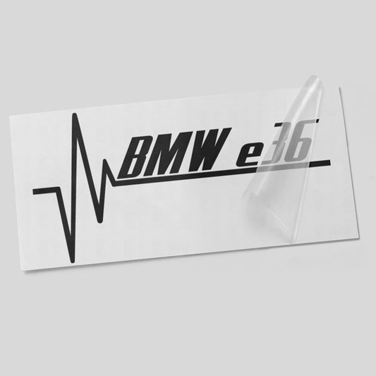 Herzschlag Autoaufkleber – geeignet für BMW E36 – Vinyl Sticker