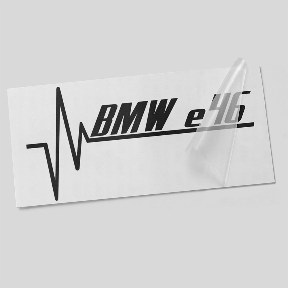 Herzschlag Autoaufkleber – geeignet für BMW E46 – Vinyl Sticker