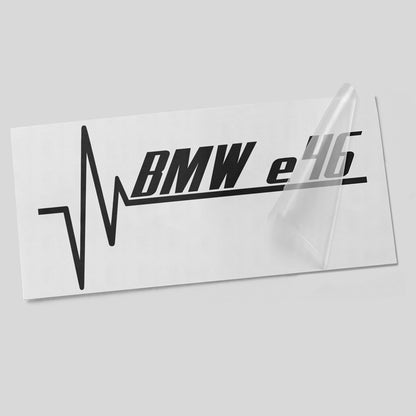 Herzschlag Autoaufkleber – geeignet für BMW E46 – Vinyl Sticker