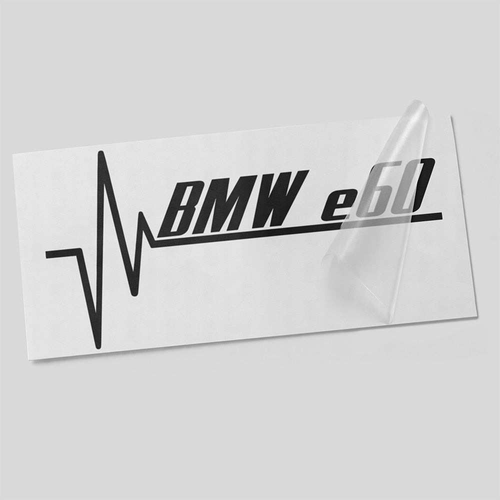 Herzschlag Autoaufkleber – geeignet für BMW E60 – Vinyl Sticker