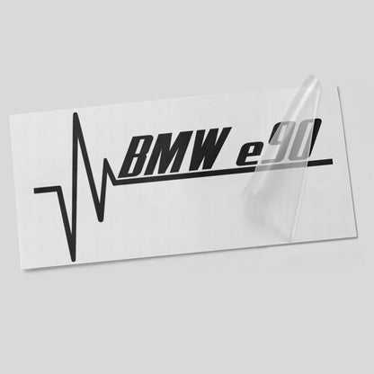 Herzschlag Autoaufkleber – geeignet für BMW E90 – Vinyl Sticker