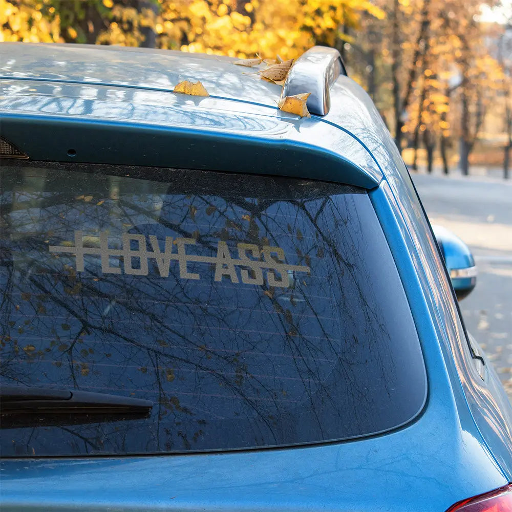 I Love Ass Autoaufkleber – Lustiger Sticker | Vinyl, 17 Farben & Größen PlotterStickers