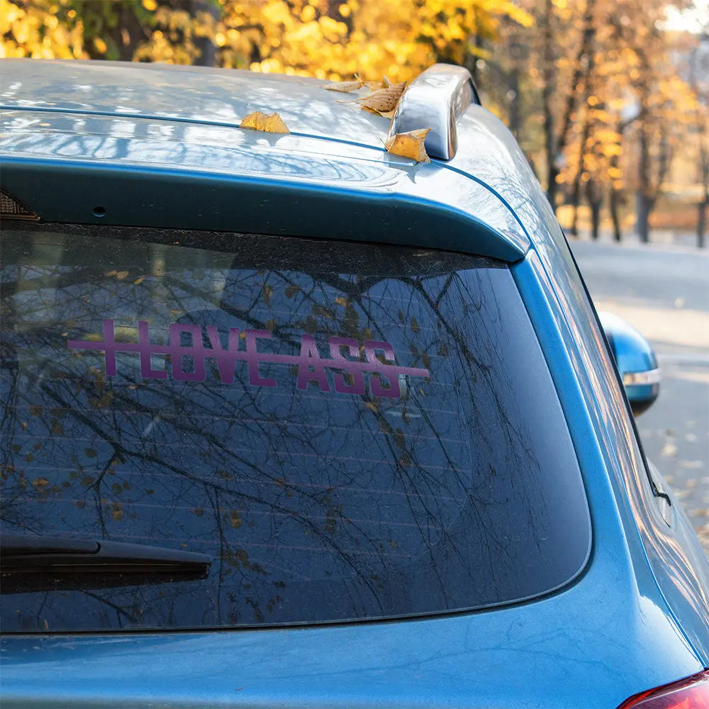 I Love Ass Autoaufkleber – Lustiger Sticker | Vinyl, 17 Farben & Größen PlotterStickers