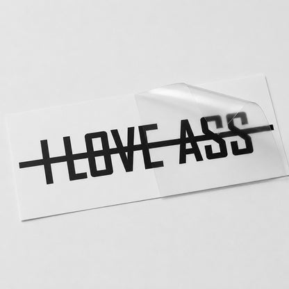 I Love Ass Autoaufkleber – Lustiger Sticker | Vinyl, 17 Farben & Größen PlotterStickers