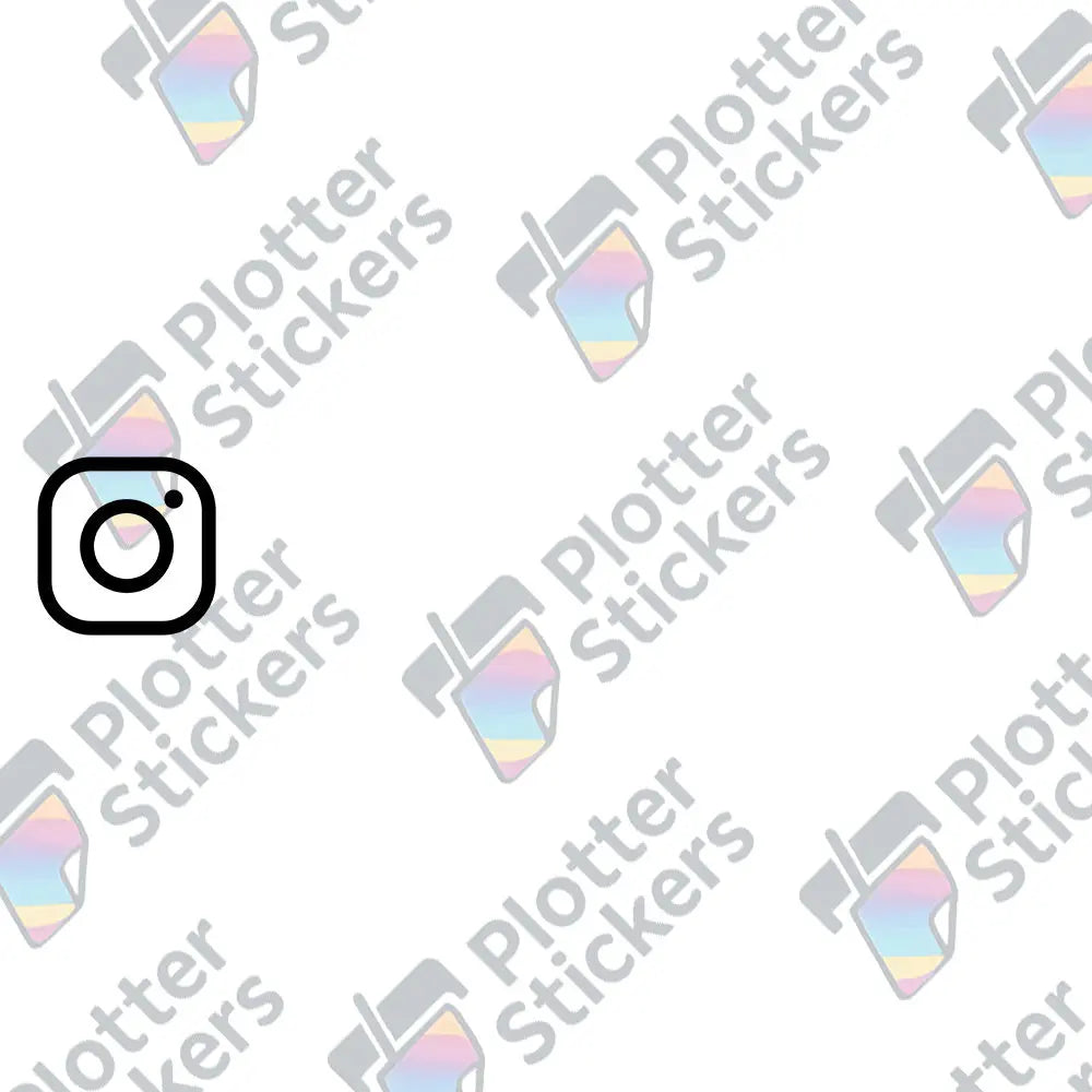 Personalisierter Instagram-Aufkleber – Social Media Auto Sticker aus Vinyl | 17 Farben & Größen PlotterStickers