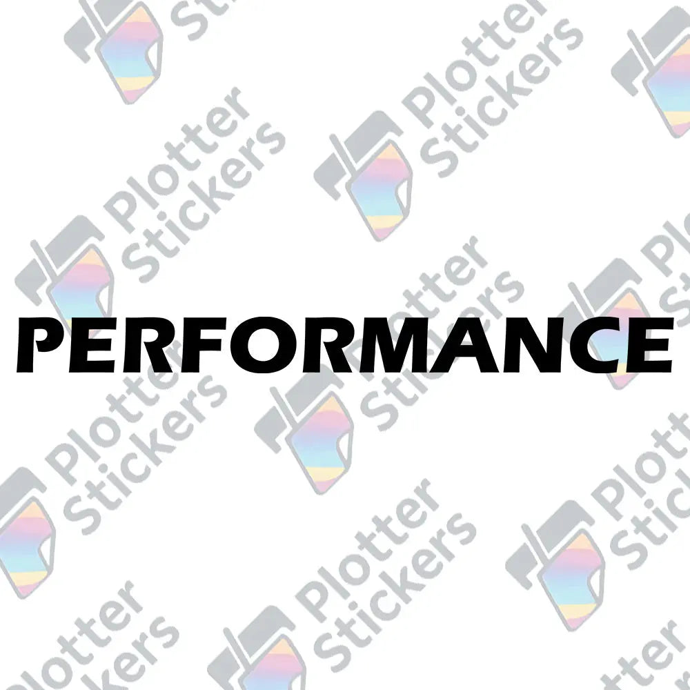 Performance Autoaufkleber – Schriftzug Sticker | Vinyl, 17 Farben & Größen PlotterStickers