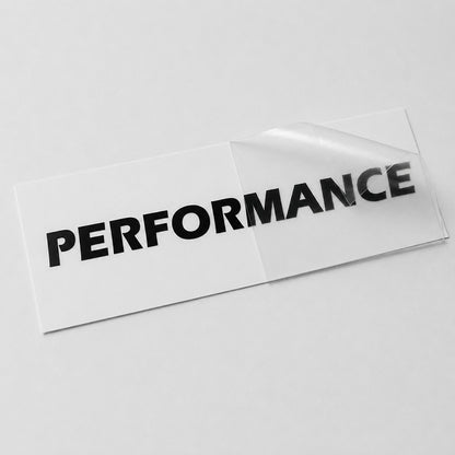 Performance Autoaufkleber – Schriftzug Sticker | Vinyl, 17 Farben & Größen PlotterStickers