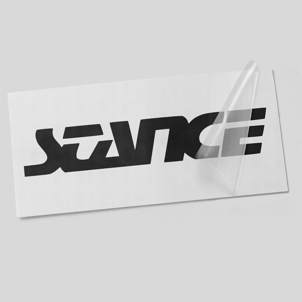 Stance Blockschrift Autoaufkleber – Breiter Tuning Sticker – breiter kantiger Schriftzug