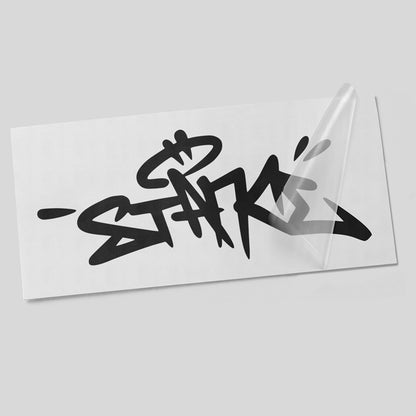 Stance Graffiti Autoaufkleber – Streetstyle Tuning Sticker – dynamischer handgezeichneter Graffiti-Schriftzug