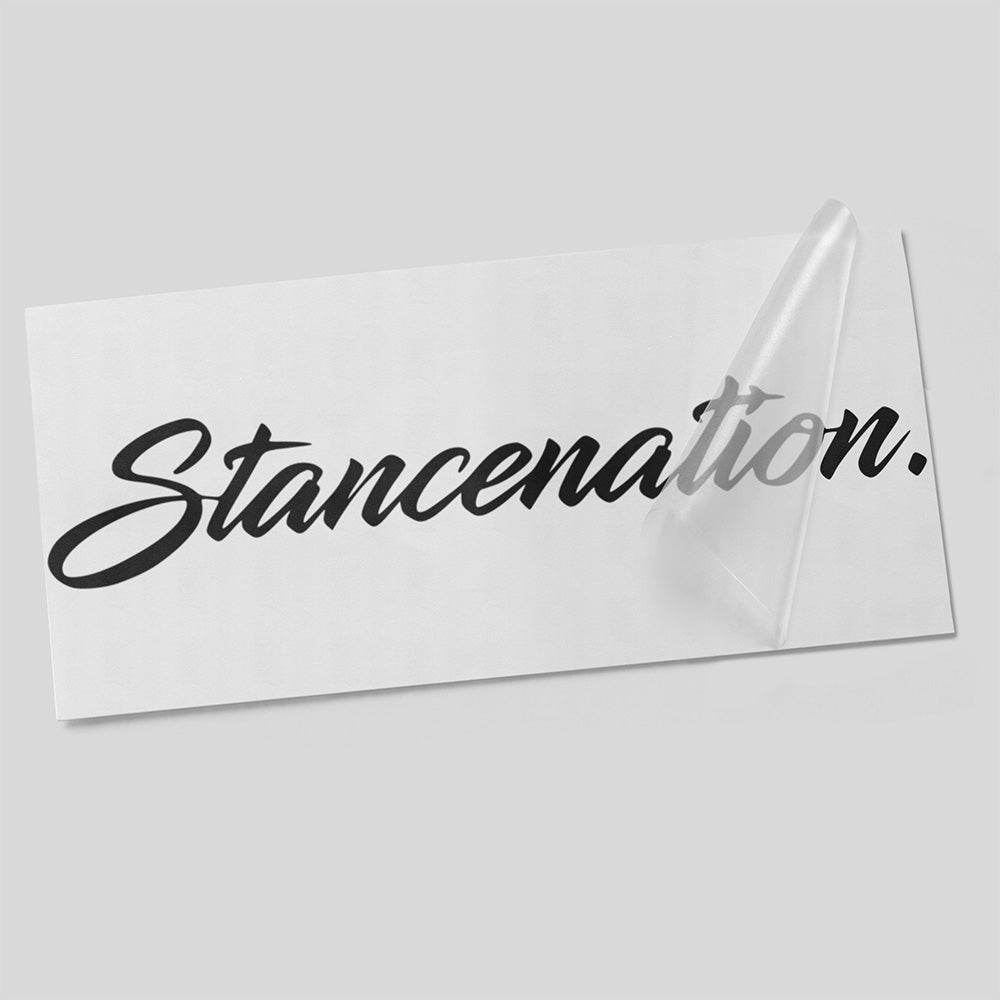 Stancenation Schreibschrift Autoaufkleber – Stance Sticker – eleganter geschwungener Schriftzug