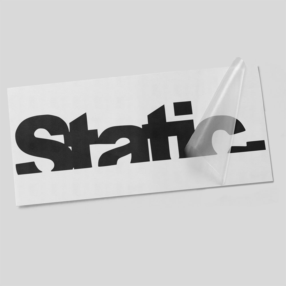 Static Bold Autoaufkleber – Breiter Stance Tuning Schriftzug – massiver, kompakter Schriftzug