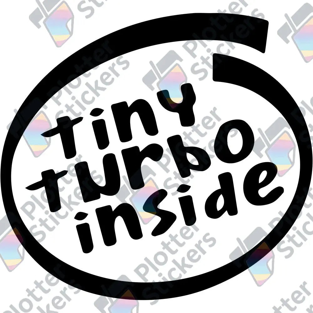 Tiny Turbo Autoaufkleber – Lustiger Sticker | Vinyl, 17 Farben & Größen PlotterStickers