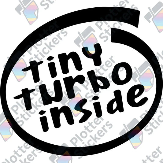 Tiny Turbo Autoaufkleber – Lustiger Sticker | Vinyl, 17 Farben & Größen PlotterStickers