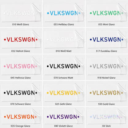 VLKSWGN Autoaufkleber – Wetterfester Tuning Sticker aus Vinyl