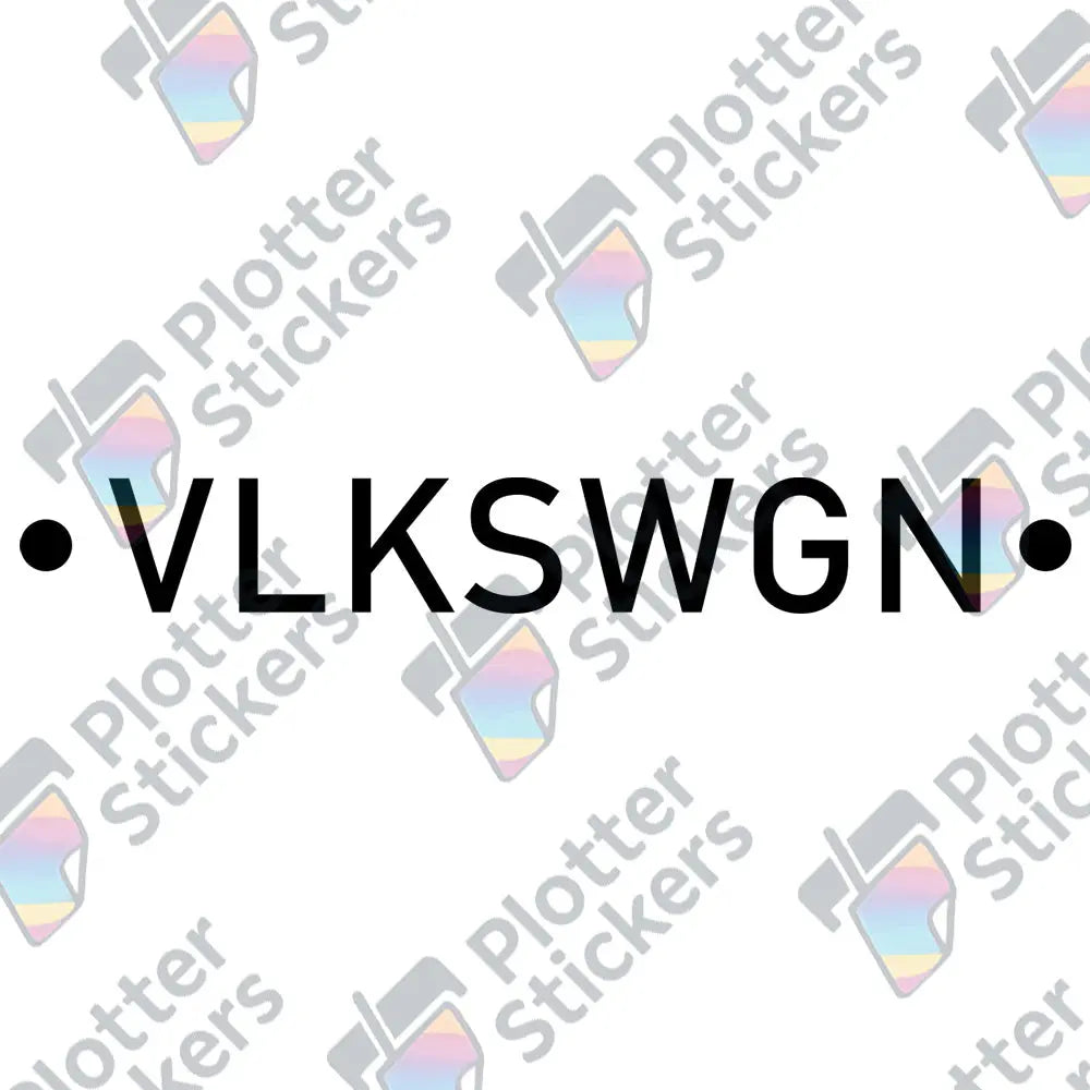 VLKSWGN Autoaufkleber – Cleanes Lettering | Vinyl, 17 Farben & Größen PlotterStickers
