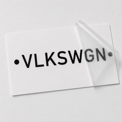 VLKSWGN Autoaufkleber – Cleanes Lettering | Vinyl, 17 Farben & Größen PlotterStickers