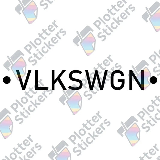 VLKSWGN Autoaufkleber – Cleanes Lettering | Vinyl, 17 Farben & Größen PlotterStickers