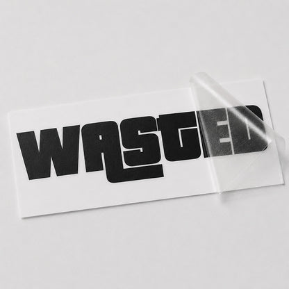 Wasted Autoaufkleber – GTA Sticker | Vinyl, 17 Farben & Größen PlotterStickers