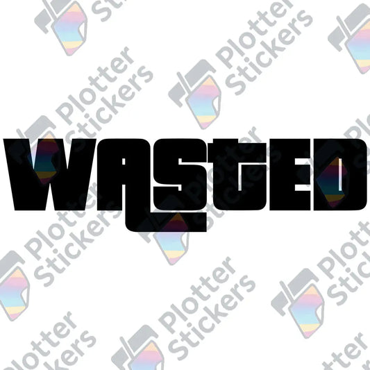 Wasted Autoaufkleber – GTA Sticker | Vinyl, 17 Farben & Größen PlotterStickers