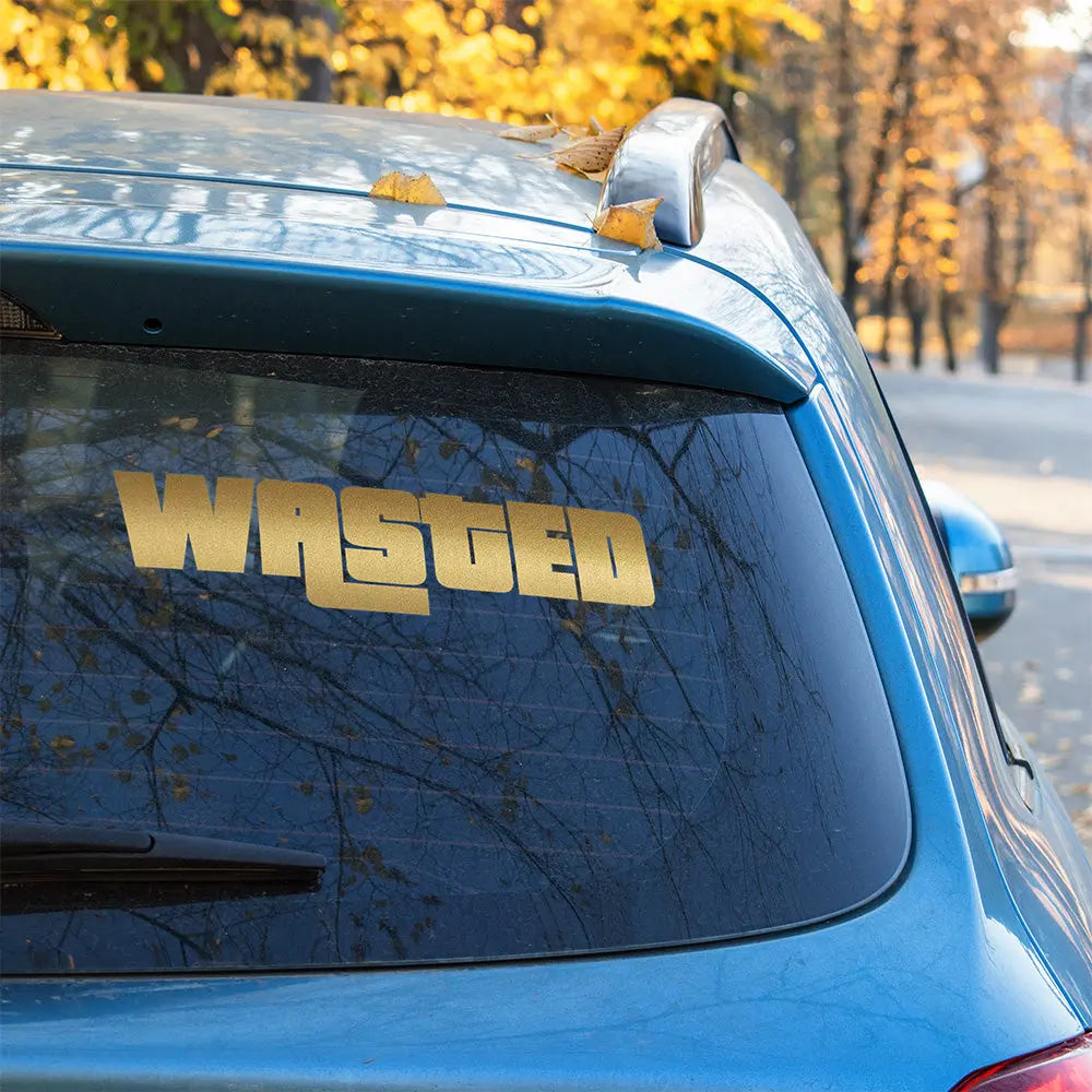 Wasted Autoaufkleber – GTA Sticker | Vinyl, 17 Farben & Größen PlotterStickers