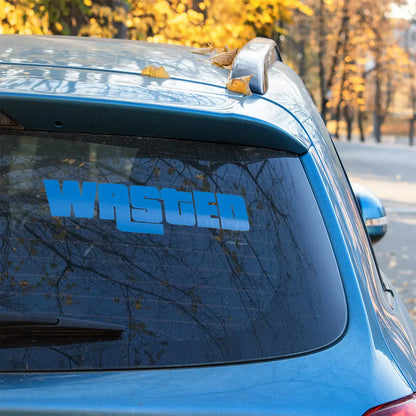 Wasted Autoaufkleber – GTA Sticker | Vinyl, 17 Farben & Größen PlotterStickers