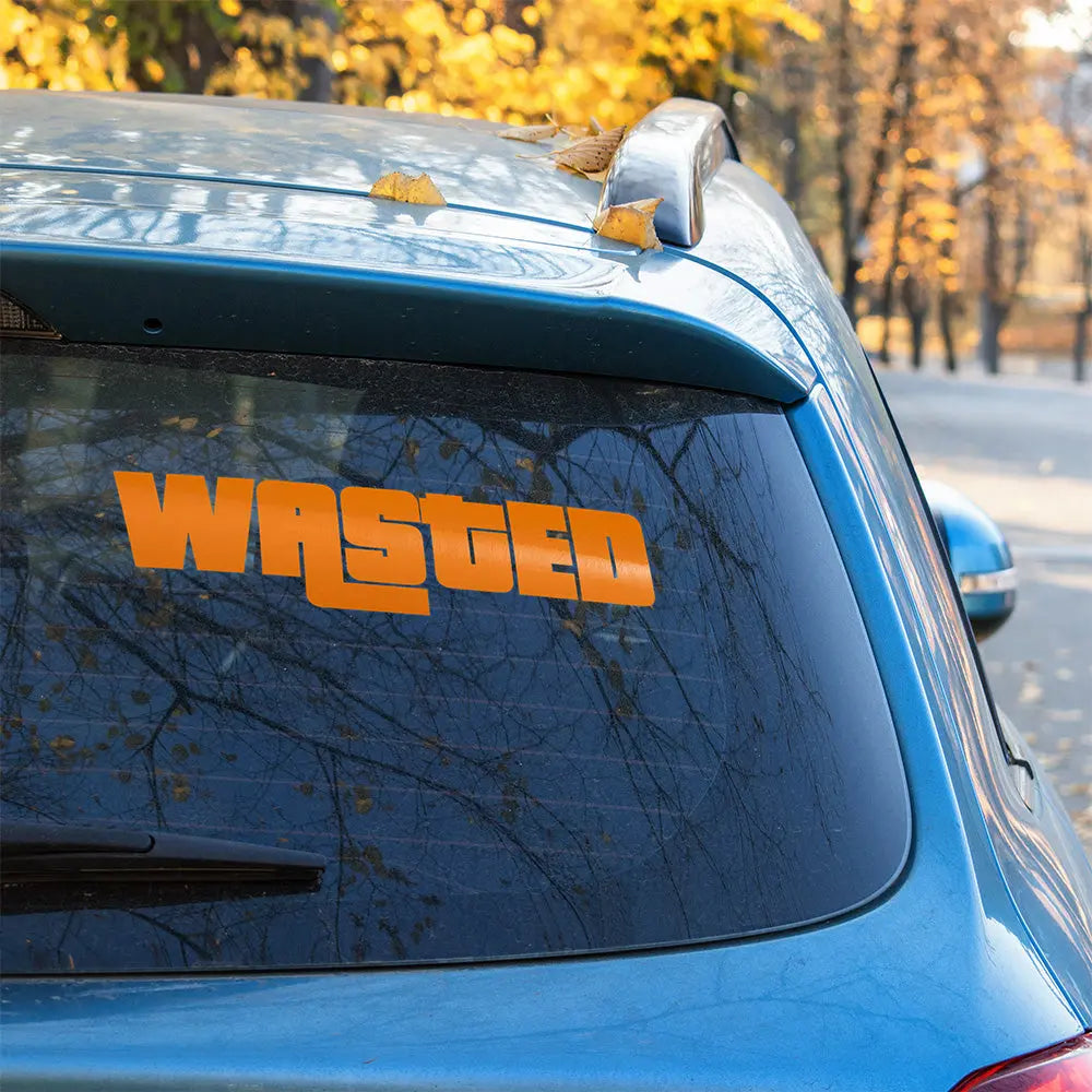 Wasted Autoaufkleber – GTA Sticker | Vinyl, 17 Farben & Größen PlotterStickers