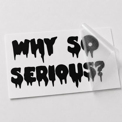 Why so Serious Autoaufkleber – Wetterfester Tuning Sticker aus Vinyl