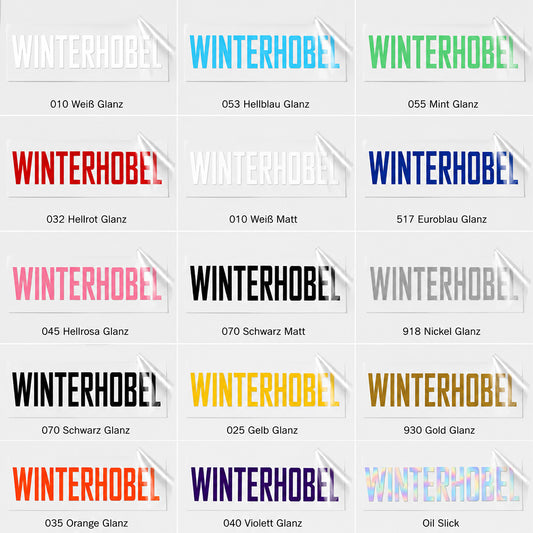 Winterhobel Autoaufkleber – Lustiger Wetterfester Tuning Sticker aus Vinyl
