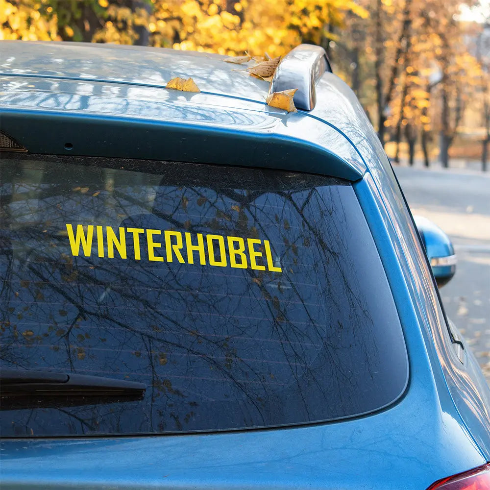 Winterhobel Autoaufkleber – Lustiger Sticker für Winterautos | Vinyl, 17 Farben & Größen PlotterStickers