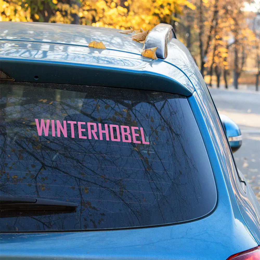 Winterhobel Autoaufkleber – Lustiger Sticker für Winterautos | Vinyl, 17 Farben & Größen PlotterStickers