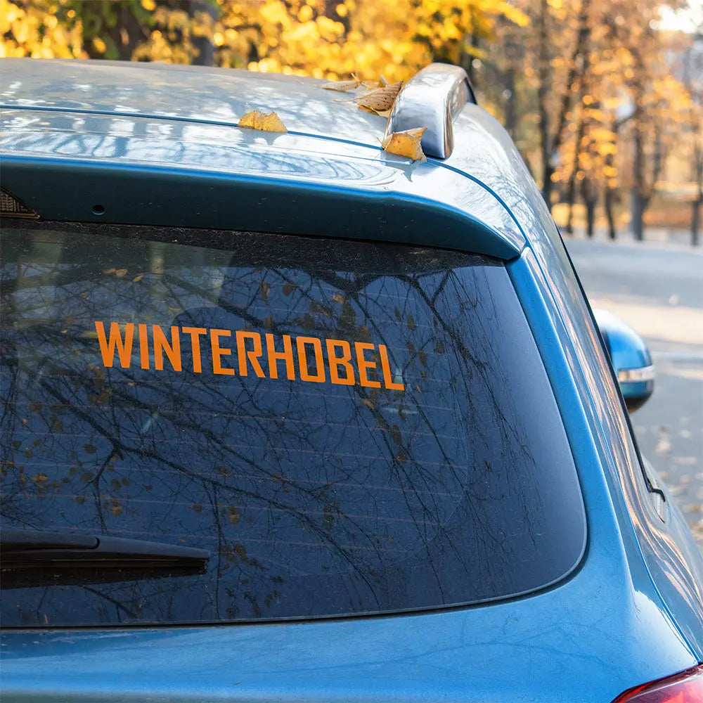 Winterhobel Autoaufkleber – Lustiger Sticker für Winterautos | Vinyl, 17 Farben & Größen PlotterStickers