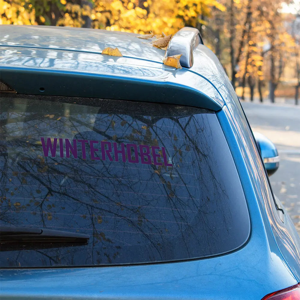 Winterhobel Autoaufkleber – Lustiger Sticker für Winterautos | Vinyl, 17 Farben & Größen PlotterStickers