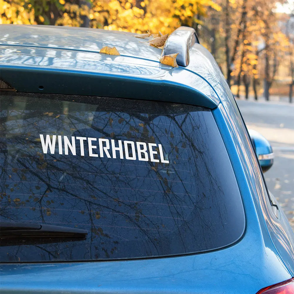Winterhobel Autoaufkleber – Lustiger Sticker für Winterautos | Vinyl, 17 Farben & Größen PlotterStickers