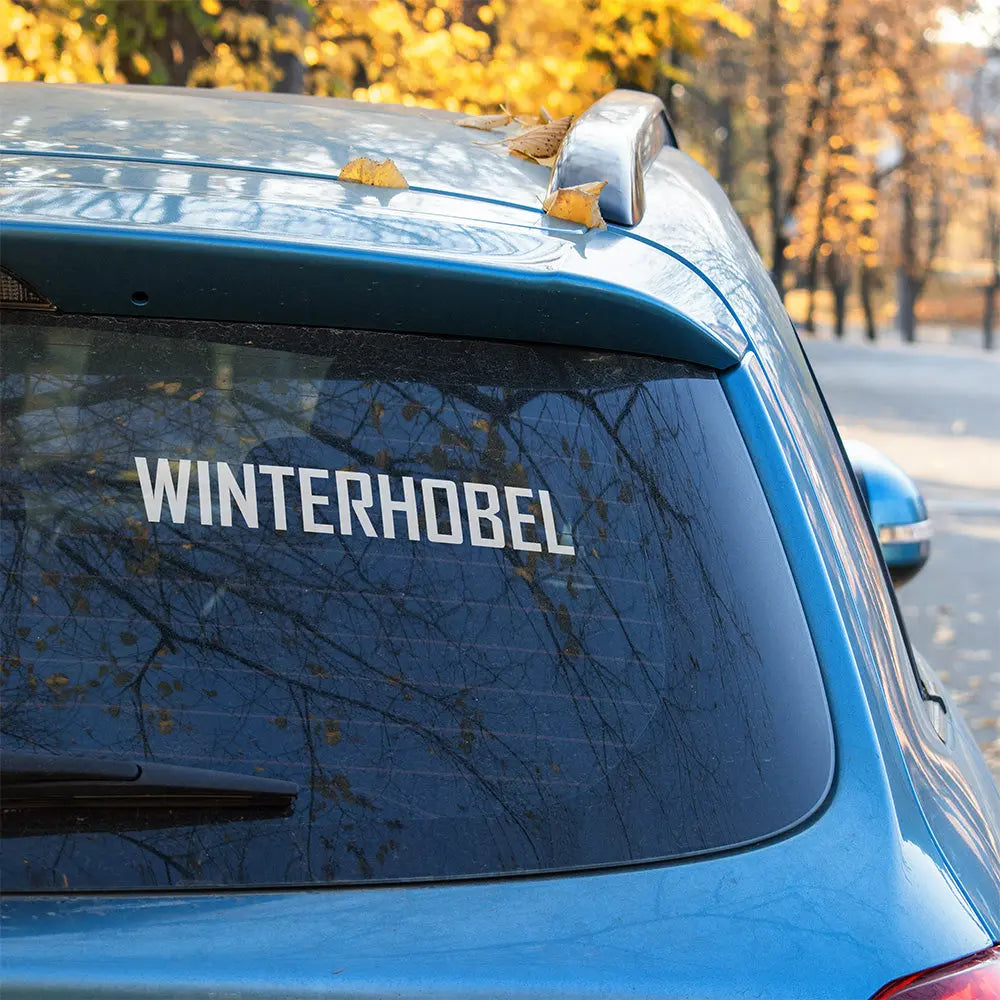 Winterhobel Autoaufkleber – Lustiger Sticker für Winterautos | Vinyl, 17 Farben & Größen PlotterStickers