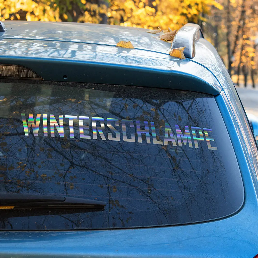Winterschlampe Autoaufkleber – Lustiger Sticker für Winterautos | Vinyl, 17 Farben & Größen PlotterStickers
