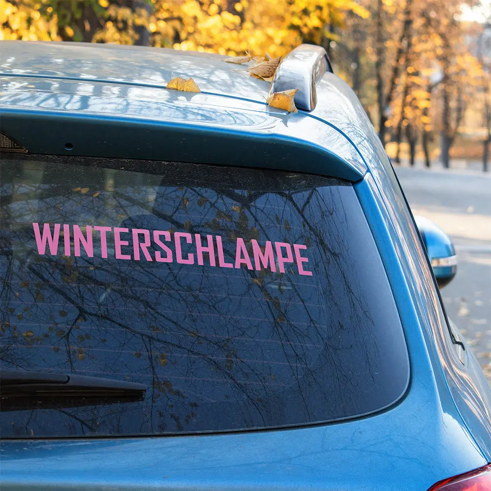 Winterschlampe Autoaufkleber – Lustiger Sticker für Winterautos | Vinyl, 17 Farben & Größen PlotterStickers