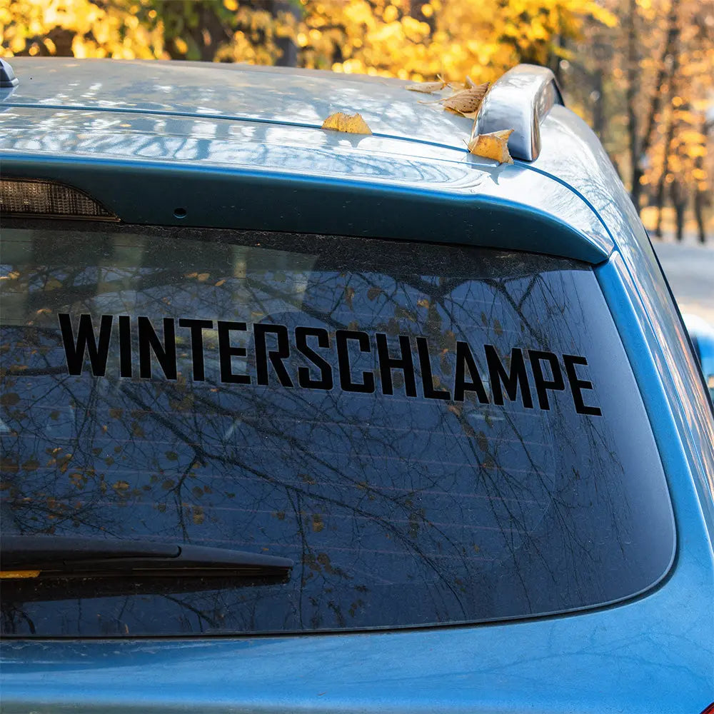 Winterschlampe Autoaufkleber – Lustiger Sticker für Winterautos | Vinyl, 17 Farben & Größen PlotterStickers
