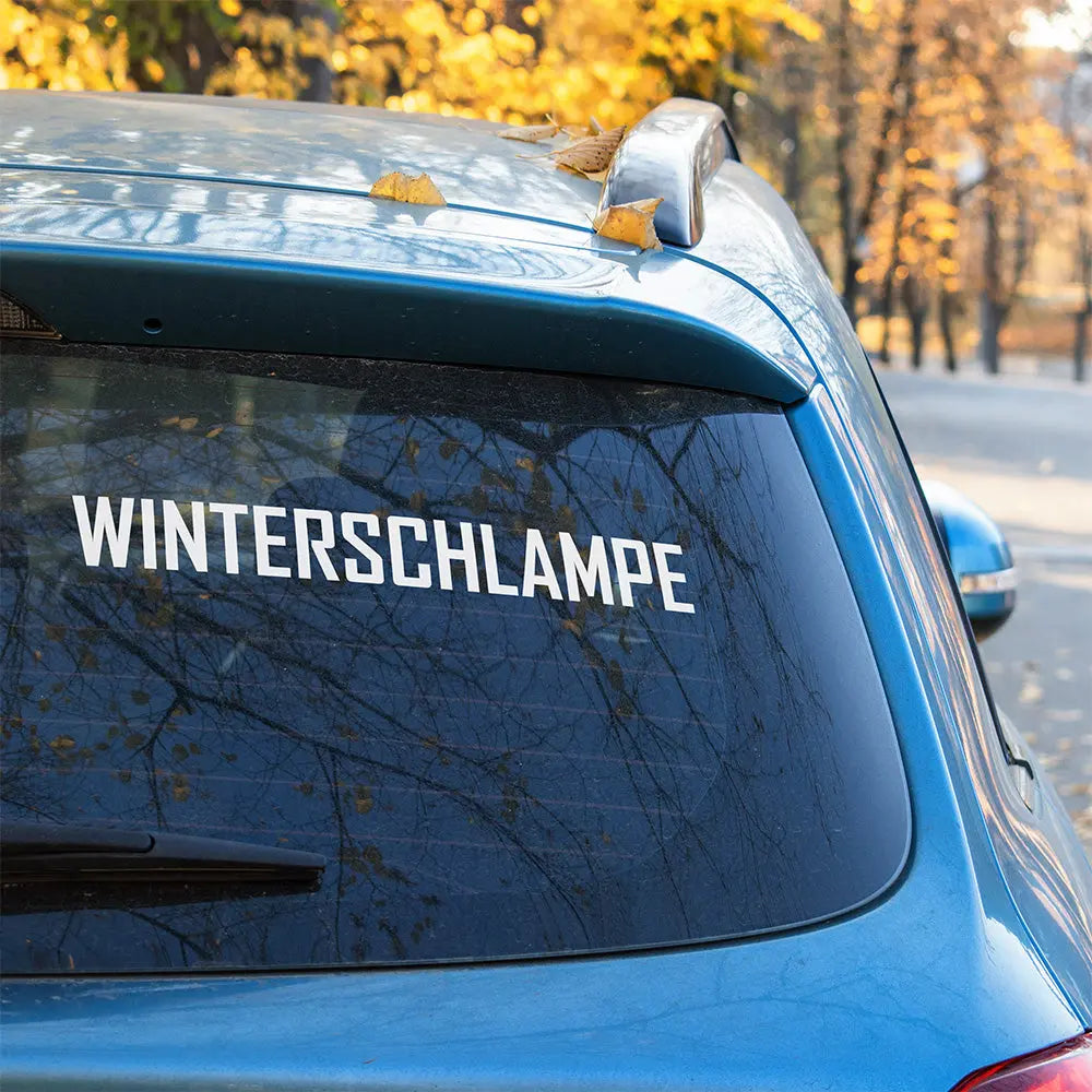 Winterschlampe Autoaufkleber – Lustiger Sticker für Winterautos | Vinyl, 17 Farben & Größen PlotterStickers