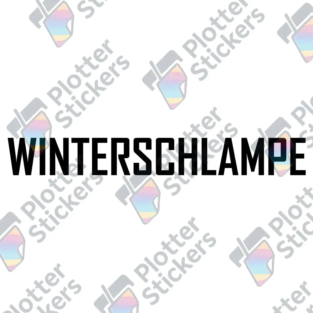 Winterschlampe Autoaufkleber – Lustiger Sticker für Winterautos | Vinyl, 17 Farben & Größen PlotterStickers